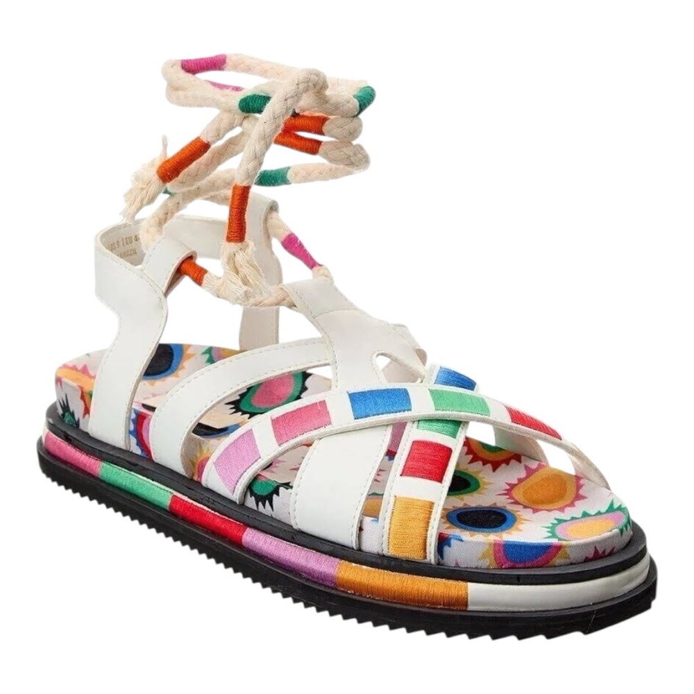 Women’s Farm Rio Off White/Multi Color Sunset Anatomic Sandals - 6